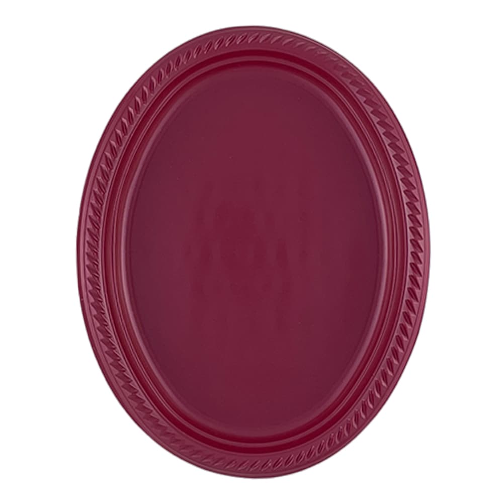 Büyük Oval Tabak (Sığ - Renkli)
